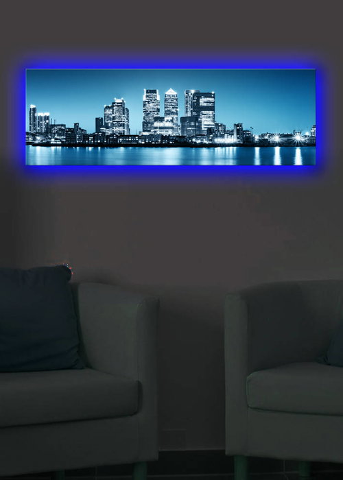 Wallity Lienzo Decorativo Iluminado con LEDs Multicolor 30x90 cm Wallity Lienzo Decorativo Iluminado con LEDs Multicolor 30x90 cm
